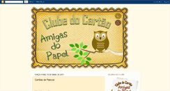 Desktop Screenshot of clubedocartaoamigasdopapel.blogspot.com
