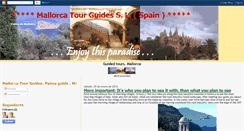 Desktop Screenshot of mallorcatourguides.blogspot.com