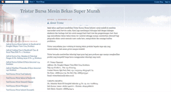 Desktop Screenshot of bursa-mesin-tristar-bekas-super-murah.blogspot.com