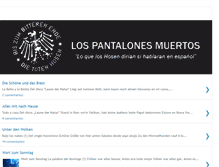 Tablet Screenshot of lospantalonesmuertos.blogspot.com