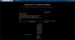 Desktop Screenshot of beautiful-famous-women.blogspot.com