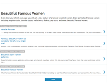 Tablet Screenshot of beautiful-famous-women.blogspot.com