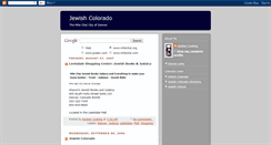 Desktop Screenshot of jewishcolorado.blogspot.com