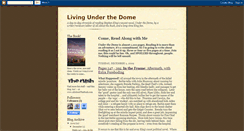 Desktop Screenshot of livingunderthedome.blogspot.com