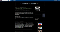 Desktop Screenshot of carrerasclandestinas-lanzahxel.blogspot.com