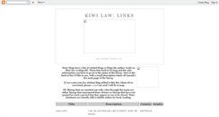 Desktop Screenshot of kiwilawlinks.blogspot.com