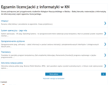 Tablet Screenshot of licencjat-inf-kn.blogspot.com