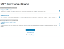 Tablet Screenshot of capyiresume.blogspot.com