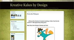 Desktop Screenshot of kreativekakesbydesign.blogspot.com