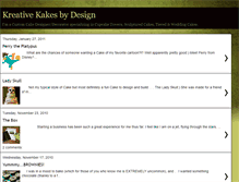 Tablet Screenshot of kreativekakesbydesign.blogspot.com