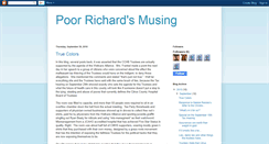 Desktop Screenshot of poorrichardsmusing.blogspot.com