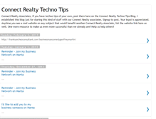Tablet Screenshot of connectrealty-technotips.blogspot.com