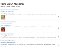 Tablet Screenshot of homegrownabundance.blogspot.com