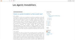 Desktop Screenshot of agent-immobilier.blogspot.com