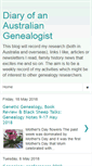 Mobile Screenshot of diaryofanaustraliangenealogist.blogspot.com