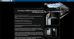 Desktop Screenshot of free-iphone4-4free.blogspot.com