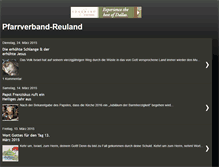 Tablet Screenshot of pfarrverband-reuland.blogspot.com