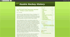 Desktop Screenshot of huskiehockeyhistory.blogspot.com