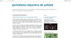 Desktop Screenshot of periodismodeportivodecalidad.blogspot.com