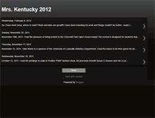 Tablet Screenshot of mrskentucky2012.blogspot.com