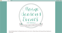 Desktop Screenshot of maineseasons.blogspot.com