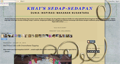 Desktop Screenshot of khaissedap-sedapan.blogspot.com