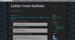 Desktop Screenshot of letterfromgotham.blogspot.com