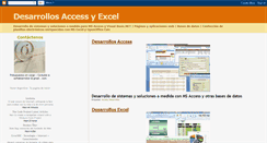 Desktop Screenshot of desarrollosaccessyexcel.blogspot.com