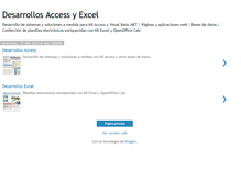 Tablet Screenshot of desarrollosaccessyexcel.blogspot.com