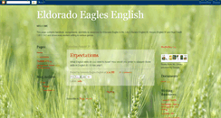 Desktop Screenshot of eldoradoeaglesenglish.blogspot.com