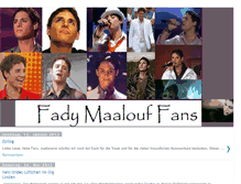 Tablet Screenshot of fady-maalouf-fans.blogspot.com