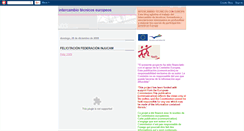 Desktop Screenshot of intercambiotecnicoseuropa.blogspot.com
