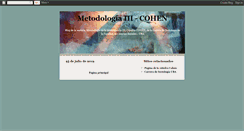 Desktop Screenshot of metodologia3.blogspot.com