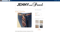 Desktop Screenshot of jennyandpearl.blogspot.com