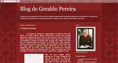 Desktop Screenshot of blogdegeraldopereira.blogspot.com