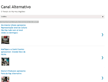 Tablet Screenshot of canal-alternativo-online.blogspot.com
