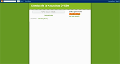 Desktop Screenshot of cienciasnaturales2eso.blogspot.com