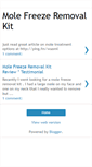 Mobile Screenshot of molefreezeremovalkit.blogspot.com