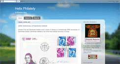 Desktop Screenshot of helixphilately.blogspot.com