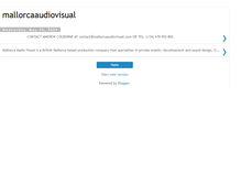 Tablet Screenshot of mallorcaaudiovisual.blogspot.com