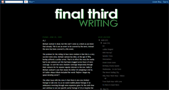 Desktop Screenshot of final-third.blogspot.com