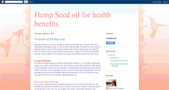 Desktop Screenshot of hempseedoilforhealthbenefits.blogspot.com