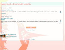 Tablet Screenshot of hempseedoilforhealthbenefits.blogspot.com