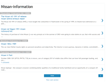 Tablet Screenshot of nissaninfo.blogspot.com