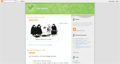 Desktop Screenshot of idlebanter.blogspot.com