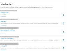 Tablet Screenshot of idlebanter.blogspot.com
