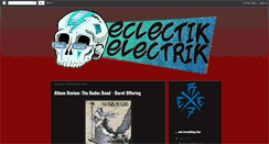 Desktop Screenshot of eclectikelectrik.blogspot.com