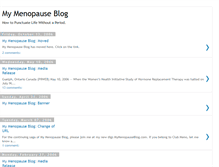 Tablet Screenshot of mymenopauseblog.blogspot.com
