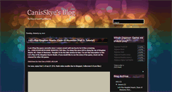 Desktop Screenshot of canisskye.blogspot.com