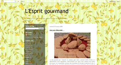 Desktop Screenshot of espritgourmand.blogspot.com